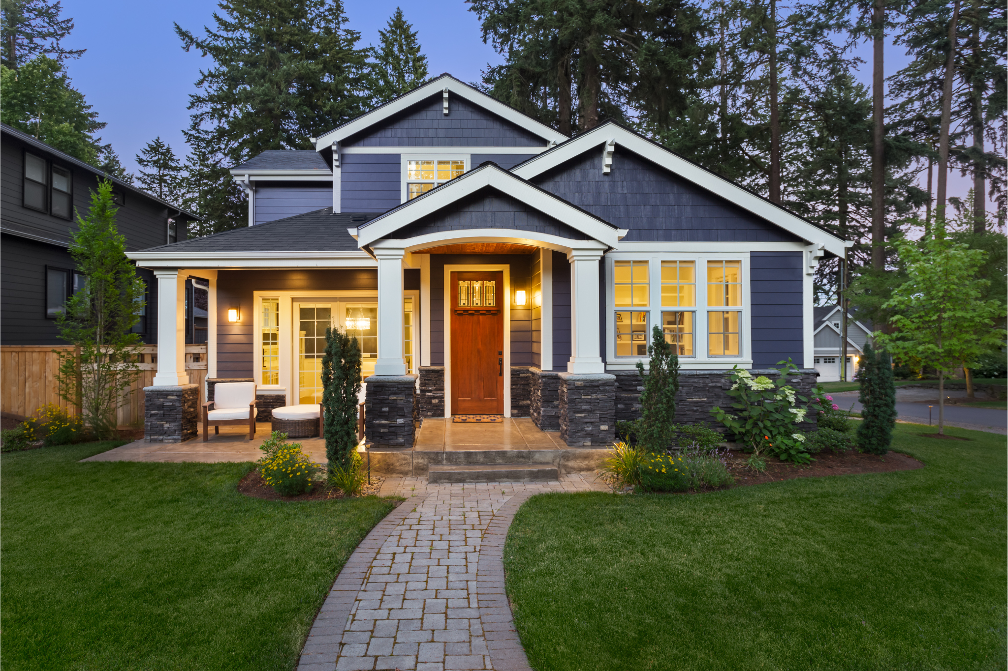 Blue house